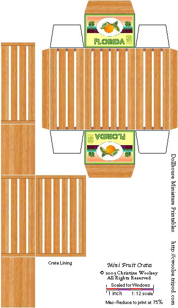 miniature fruit crate printable